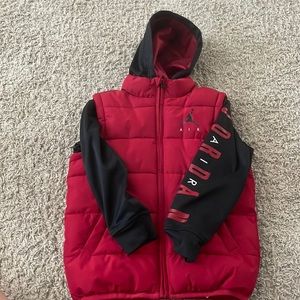 Boys Nike air Jordan vested sweat shirt